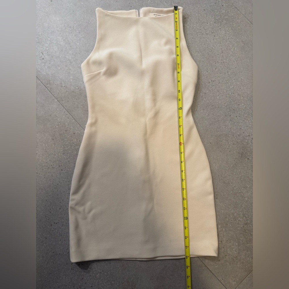 Bec & Bridge Gold Halter Sheath Mini Dress Cocktail